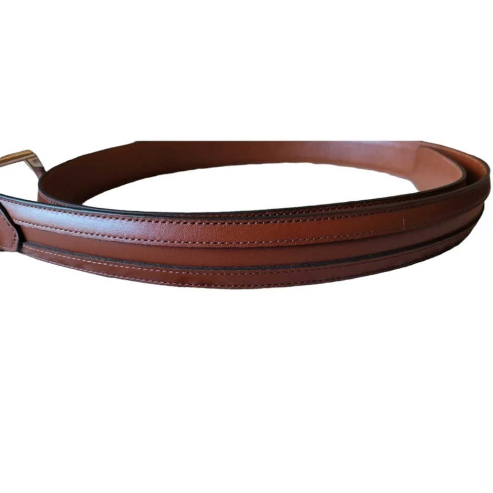 Johnston and Murphy Conyac Brown Leather Belt Size 42 New without Tags Preppy